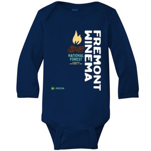 Fremont Winema National Forest Vertical Oregon Gift Baby Long Sleeve Bodysuit