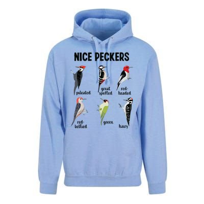 Funny Woodpecker Nice Peckers Bird Watching Unisex Surf Hoodie