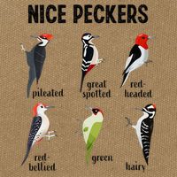 Funny Woodpecker Nice Peckers Bird Watching Cotton Canvas Backpack
