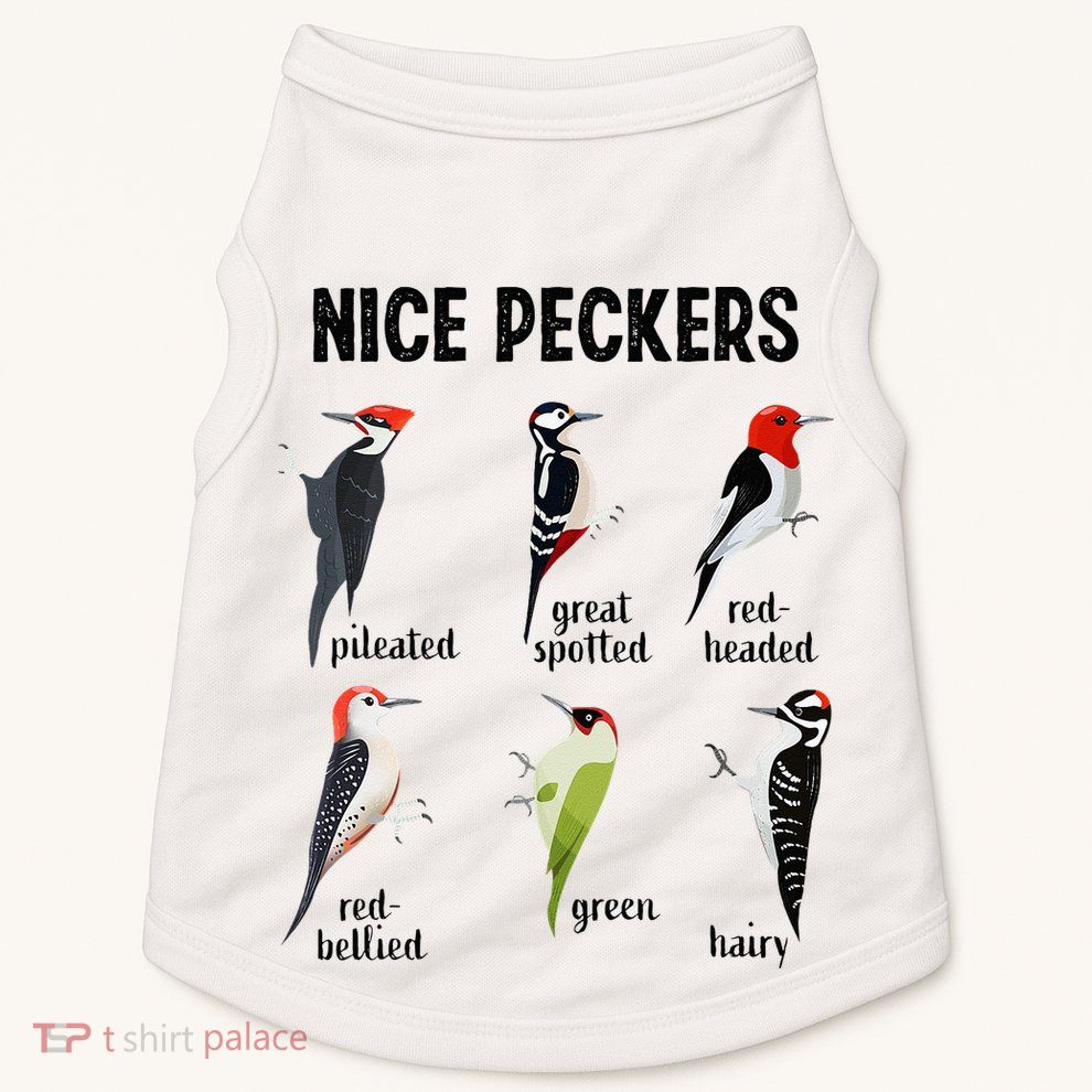Funny Woodpecker Nice Peckers Bird Watching Doggie Tank
