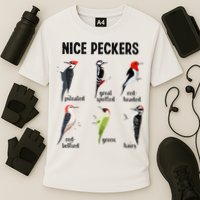 Funny Woodpecker Nice Peckers Bird Watching Cooling Performance Crew T-Shirt