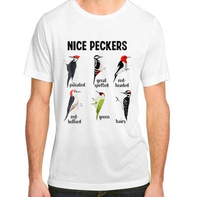 Funny Woodpecker Nice Peckers Bird Watching Adult ChromaSoft Performance T-Shirt