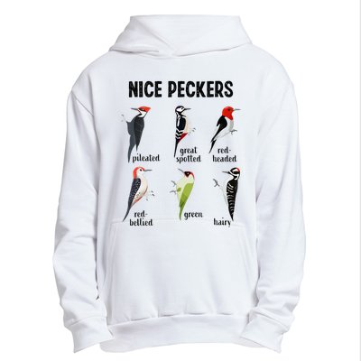 Funny Woodpecker Nice Peckers Bird Watching Urban Pullover Hoodie