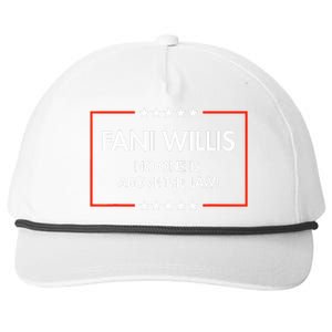 Fani Willis No One Is Above The Law Snapback Five-Panel Rope Hat