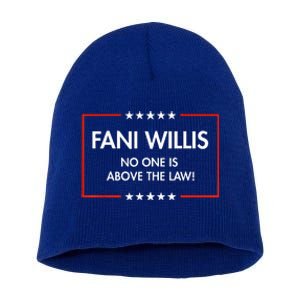 Fani Willis No One Is Above The Law Short Acrylic Beanie