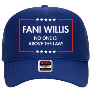 Fani Willis No One Is Above The Law High Crown Mesh Back Trucker Hat