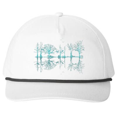 Funny Wildlife Nature Forest Trees Reflection Outdoor Forest Snapback Five-Panel Rope Hat