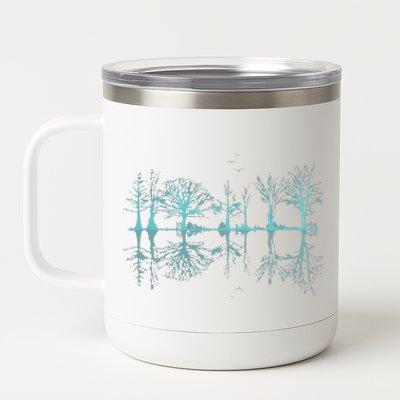 Funny Wildlife Nature Forest Trees Reflection Outdoor Forest 12 oz Stainless Steel Tumbler Cup