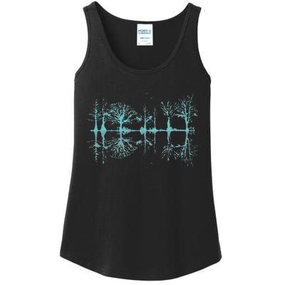 Funny Wildlife Nature Forest Trees Reflection Outdoor Forest Ladies Essential Tank