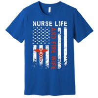 Fire Wife Nurse Life Firefighter Wife Nurse Gift Premium T-Shirt