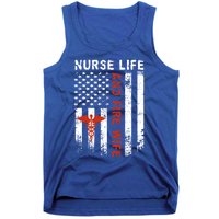 Fire Wife Nurse Life Firefighter Wife Nurse Gift Tank Top