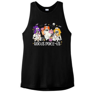 Funny Witches Nurse Spooky Nurse Costume Halloween Nursing Gift Ladies PosiCharge Tri-Blend Wicking Tank