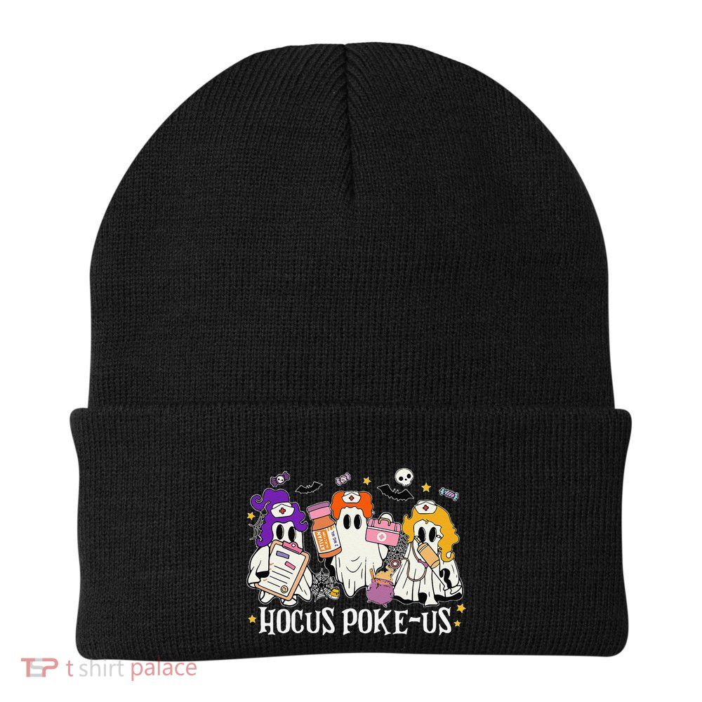 Funny Witches Nurse Spooky Nurse Costume Halloween Nursing Gift Beanie