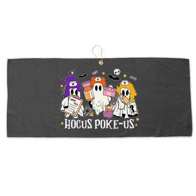 Funny Witches Nurse Spooky Nurse Costume Halloween Nursing Gift Large Microfiber Waffle Golf Towel