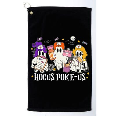 Funny Witches Nurse Spooky Nurse Costume Halloween Nursing Gift Platinum Collection Golf Towel