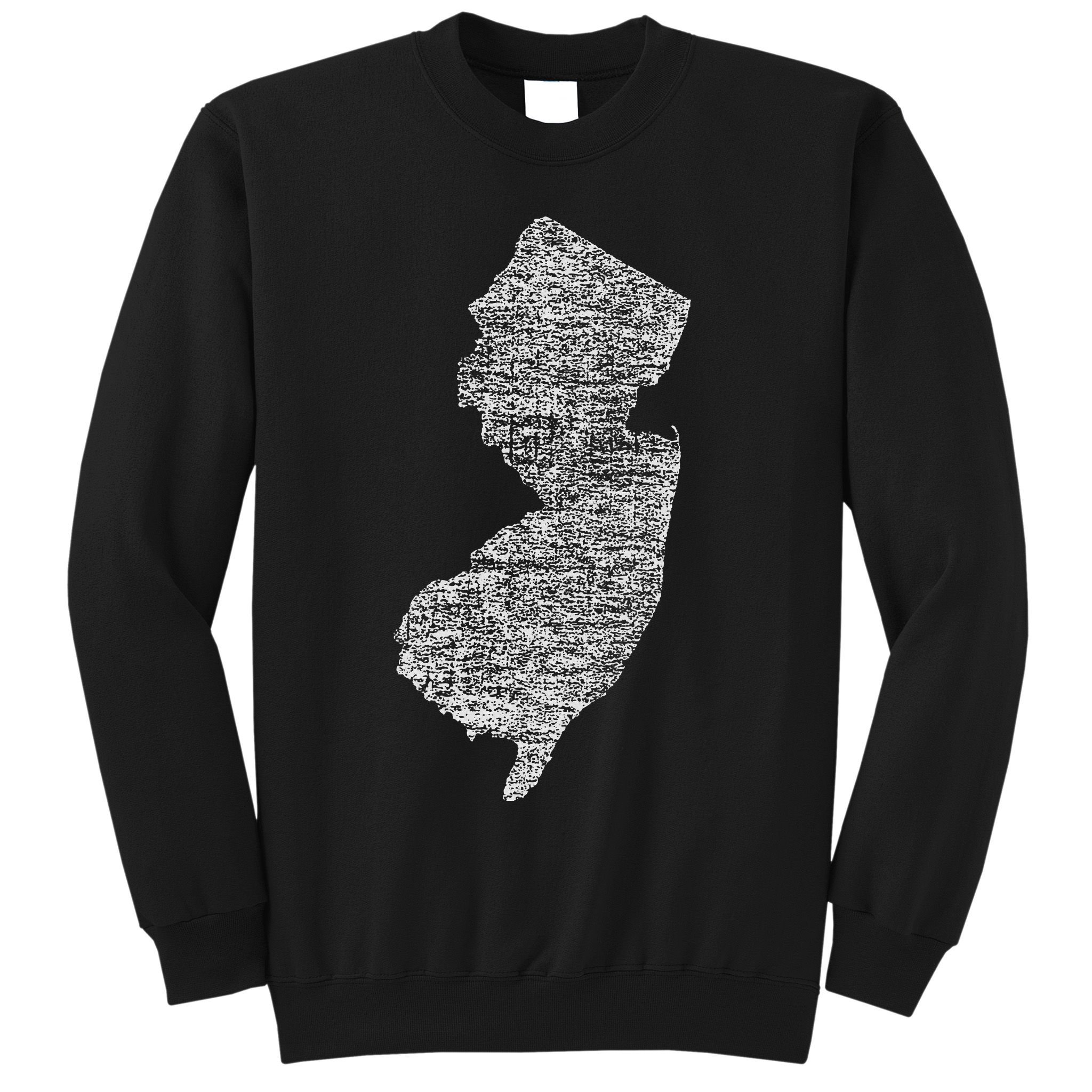 Faded White New Jersey State Sweatshirt