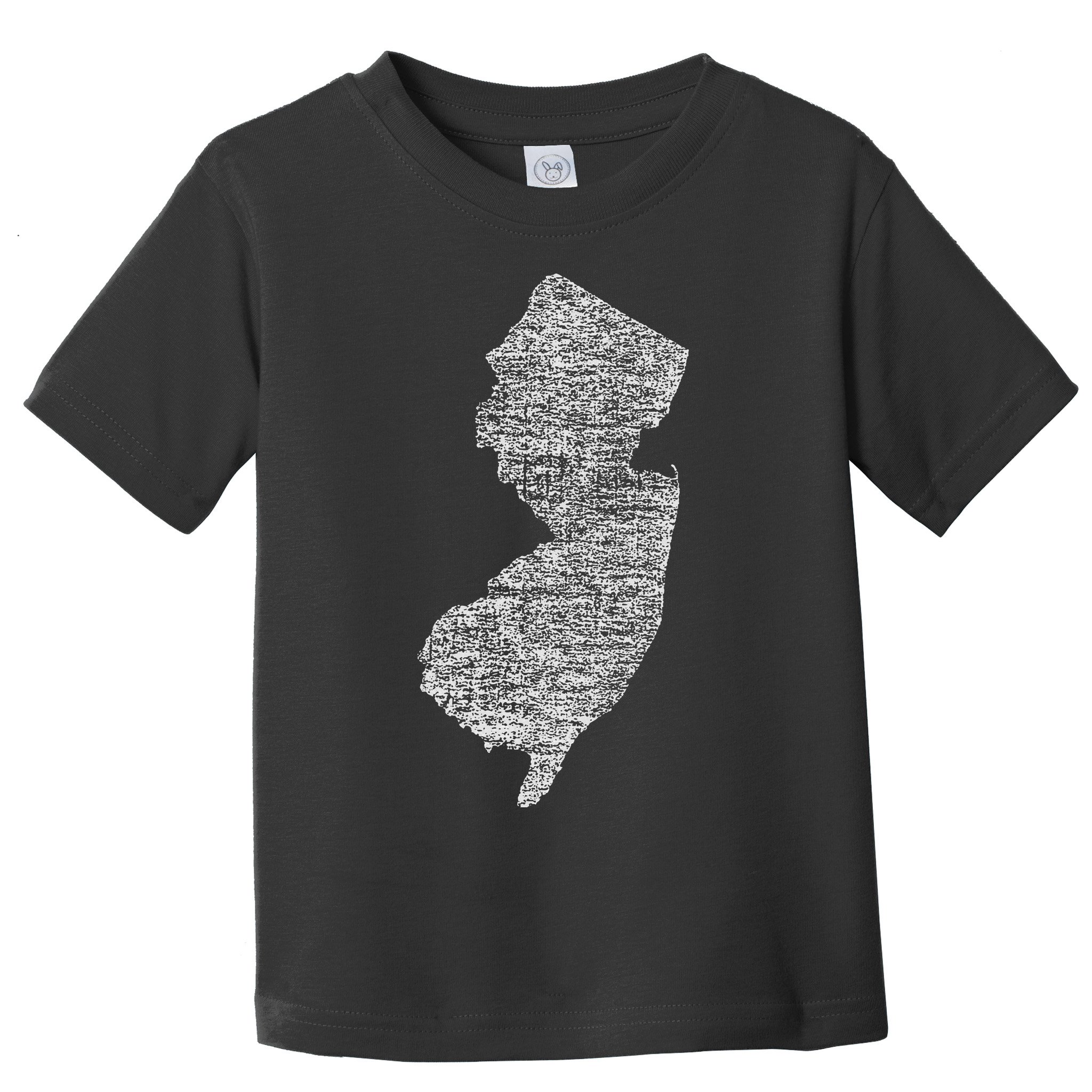 Faded White New Jersey State Toddler T-Shirt