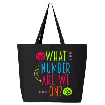 Funny What Number Are We On Bunco Dice Game Night Player 25L Jumbo Tote