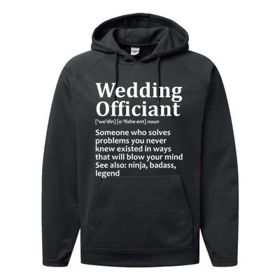 Funny Wedding Officiant Art For Women Marriage Performance Fleece Hoodie