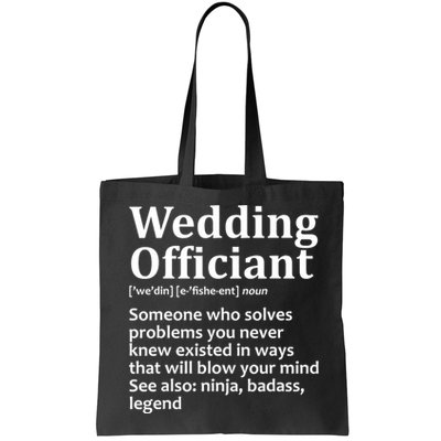 Funny Wedding Officiant Art For Women Marriage Bag
