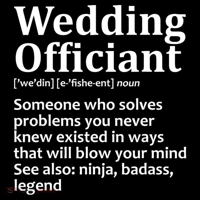 Funny Wedding Officiant Art For Women Marriage Premium T-Shirt