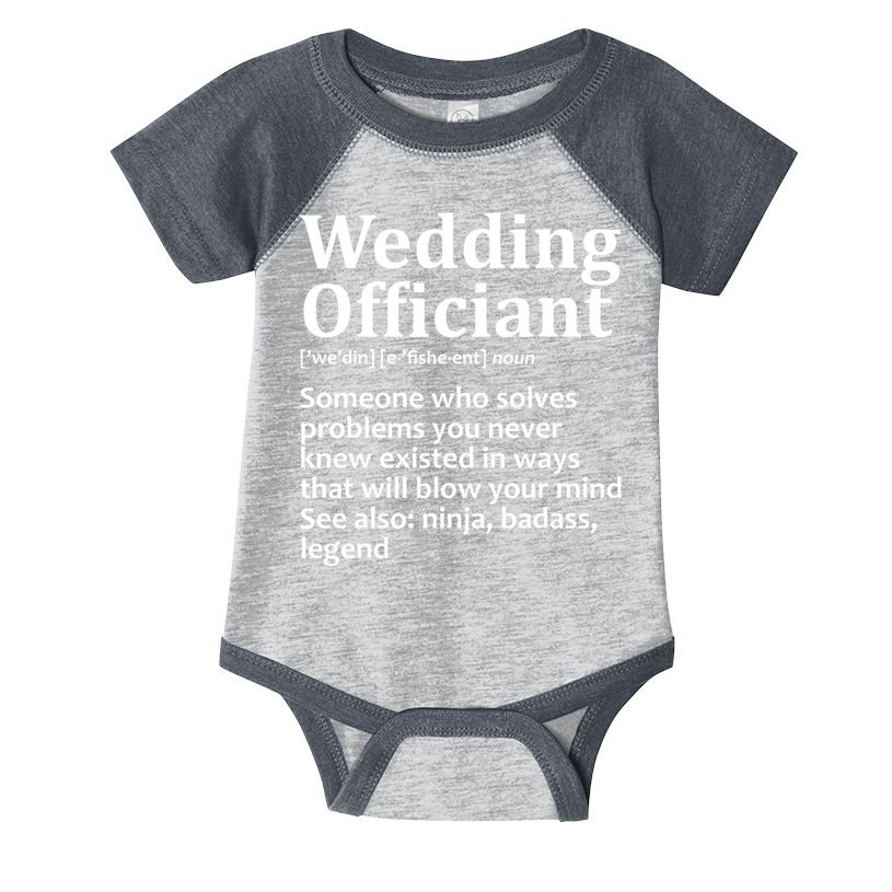 Funny Wedding Officiant Art For Women Marriage Infant Baby Jersey Bodysuit