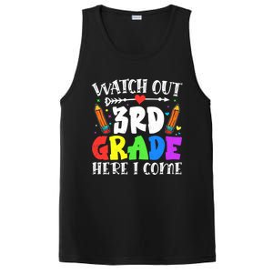 Funny Watch Out 3Rd Grade Here I Come Back To School Great Gift PosiCharge Competitor Tank