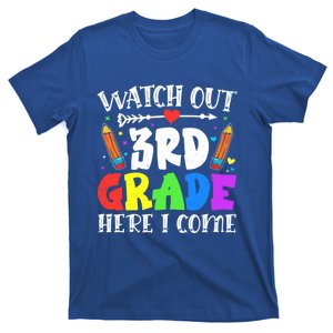 Funny Watch Out 3Rd Grade Here I Come Back To School Great Gift T-Shirt