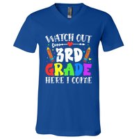 Funny Watch Out 3Rd Grade Here I Come Back To School Great Gift V-Neck T-Shirt