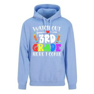 Funny Watch Out 3Rd Grade Here I Come Back To School Great Gift Unisex Surf Hoodie