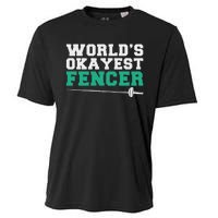 Fencing Worlds Okayest Fencer Cooling Performance Crew T-Shirt