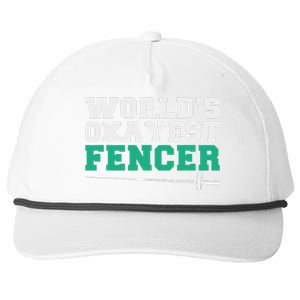 Fencing Worlds Okayest Fencer Snapback Five-Panel Rope Hat