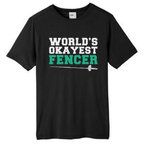 Fencing Worlds Okayest Fencer Tall Fusion ChromaSoft Performance T-Shirt