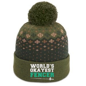 Fencing Worlds Okayest Fencer The Baniff Cuffed Pom Beanie