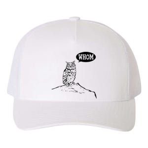 Funny Whom Owl Grammar English Teacher Yupoong Adult 5-Panel Trucker Hat