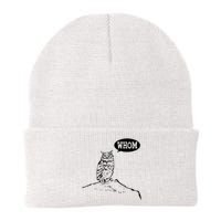 Funny Whom Owl Grammar English Teacher Knit Cap Winter Beanie