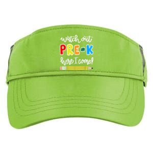 Funny Watch Out PreK Here I Come Back To School Meaningful Gift Adult Drive Performance Visor