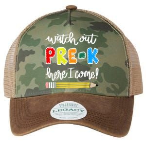 Funny Watch Out PreK Here I Come Back To School Meaningful Gift Legacy Tie Dye Trucker Hat