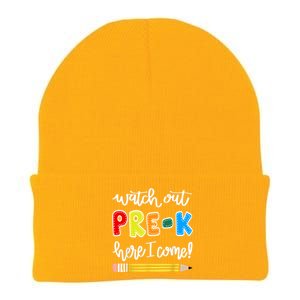 Funny Watch Out PreK Here I Come Back To School Meaningful Gift Knit Cap Winter Beanie