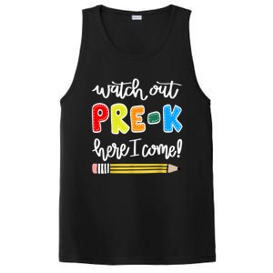 Funny Watch Out PreK Here I Come Back To School Meaningful Gift PosiCharge Competitor Tank