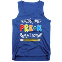 Funny Watch Out PreK Here I Come Back To School Meaningful Gift Tank Top