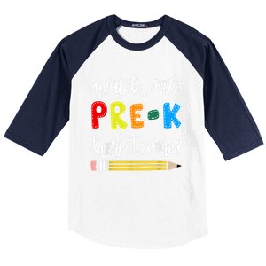 Funny Watch Out PreK Here I Come Back To School Meaningful Gift Baseball Sleeve Shirt