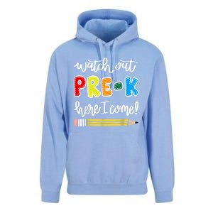 Funny Watch Out PreK Here I Come Back To School Meaningful Gift Unisex Surf Hoodie