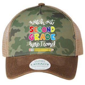 Funny Watch Out Second Grade Here I Come Back To School Gift Legacy Tie Dye Trucker Hat