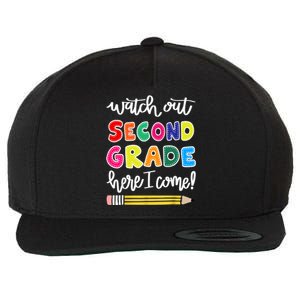 Funny Watch Out Second Grade Here I Come Back To School Gift Wool Snapback Cap