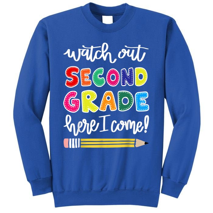 Funny Watch Out Second Grade Here I Come Back To School Gift Sweatshirt