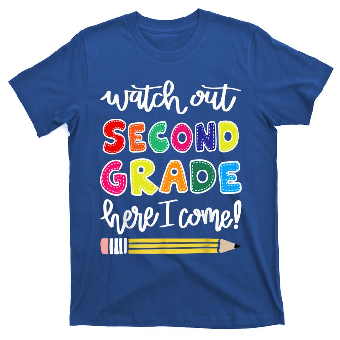 Funny Watch Out Second Grade Here I Come Back To School Gift T-Shirt