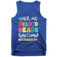 Funny Watch Out Second Grade Here I Come Back To School Gift Tank Top