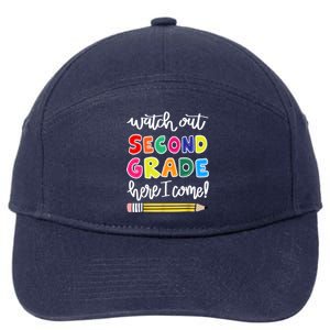 Funny Watch Out Second Grade Here I Come Back To School Gift 7-Panel Snapback Hat