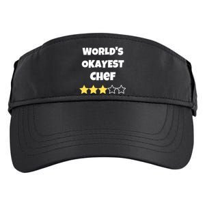 Funny Worlds Okayest Chef Cook Gift Average Star Meaningful Gift Adult Drive Performance Visor